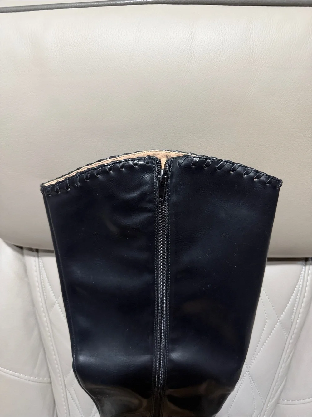 Journee Collection Black Daria Over-the-Knee Block Heel Boots